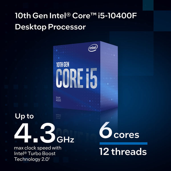 Intel Core i5-10400F 10th Generation Processor with 12MB