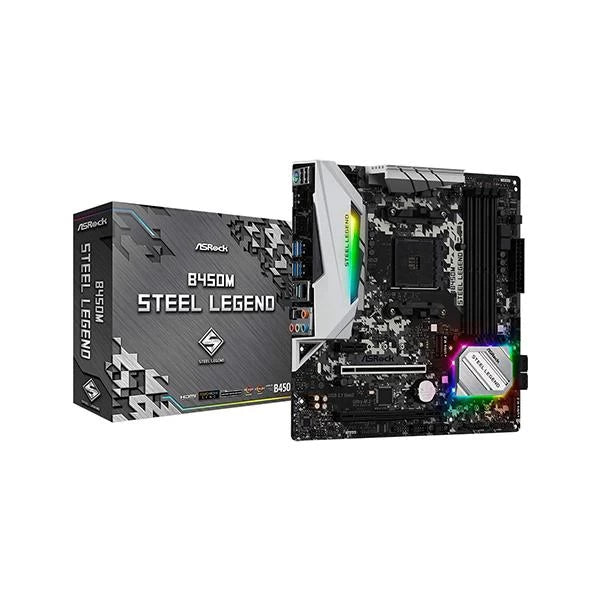 Mainboard asrock 2025 b450m steel legend