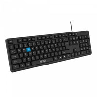 EVM WDK-216 Wired USB Standard Multi-device Keyboard Compatible with Desktop, Laptop, Mac  (Black)