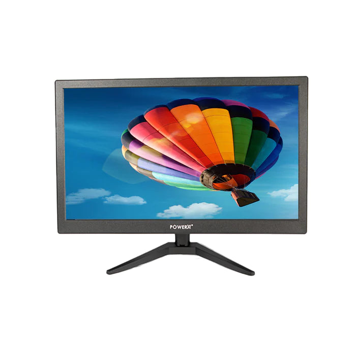 PowerX 18.5 inch Slim HD LED Computer Monitor 720p (VGA+HDMI) - (Black)