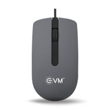 EVM Wired Optical Mouse - USB Plug & Play - 1000 DPI Precision - 1.1m Cable - Comfort Hand Grip Design - 1 Year Warranty