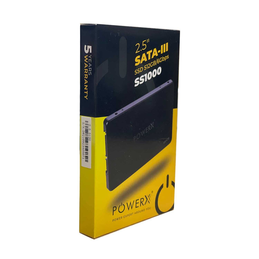 POWERX 3D Nand TLC Sata SSD 2.5-Inch All in One PC for Desktop & Laptop Internal Solid State Drive (512GB)