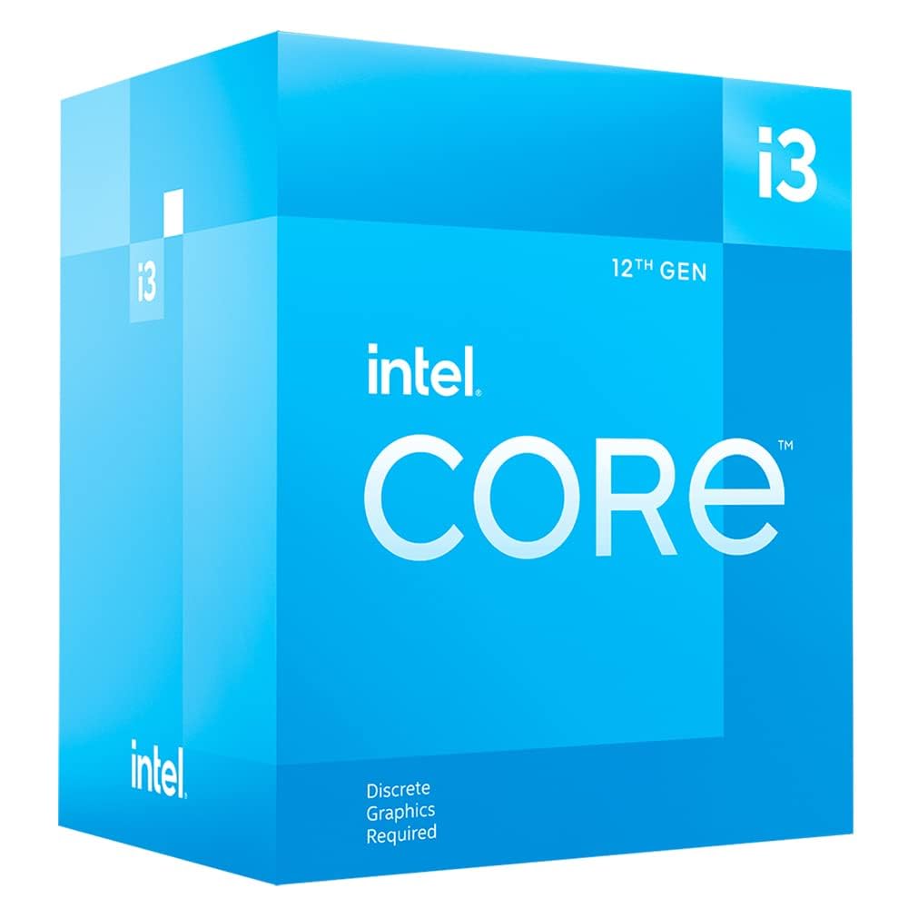 INTEL CORE I3-12100F Desktop Processor Core Up to 4.3 GHz Turbo Frequency LGA1700 Socket 600 Series