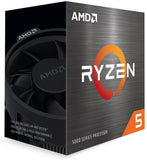 AMD 5000 Series Ryzen 5 5500 Desktop Processor 6 cores 12 Threads 19 MB Cache 3.6 GHz Upto 4.2 GHz Socket AM4 500 Series Chipset
