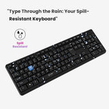 EVM WDK-216 Wired USB Standard Multi-device Keyboard Compatible with Desktop, Laptop, Mac  (Black)