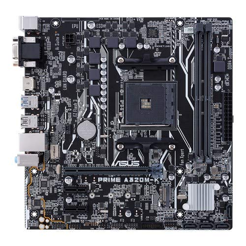 ASUS Prime A320M-K AMD MicroATX Motherboard Socket AM4 DDR4