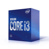 Intel Core i3-10100F 10th Generation LGA1200 Desktop Processor 4, 4 Cores 8 Threads up to 4.30GHz 6MB Cache