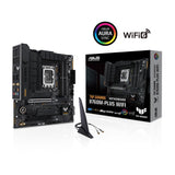 ASUS TUF Gaming B760M-PLUS WiFi (LGA 1700) mATX Motherboard DDR5, PCIe 5.0 Slot, 4.0 M.2 Slots, 12+1 DrMOS,Wi-Fi 6, Realtek 2.5Gb Ethernet, DisplayPort, HDMI, Front USB 3.2 Gen 2 Type-C, Aura Sync