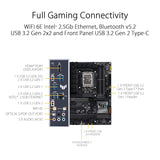 ASUS TUF Gaming Z790-Plus WiFi LGA 1700(Intel®12th&13th Gen) ATX Gaming Motherboard(PCIe 5.0,DDR5,4xM.2 Slots,16+1 DrMOS,WiFi 6,2.5Gb LAN,Front USB 3.2 Gen 2 Type-C®,Thunderbolt 4(USB4),Aura RGB)