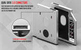 Caddy for SSD and HDD, Optical Bay 2nd Hard Drive Caddy, Caddy 9.5mm for Laptop Tray Compatible
