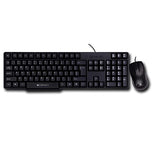 Zebronics Wired Keyboard and Mouse Combo with 104 Keys and a USB Mouse with 1200 DPI - JUDWAA 750