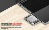 Caddy for SSD and HDD, Optical Bay 2nd Hard Drive Caddy, Caddy 9.5mm for Laptop Tray Compatible
