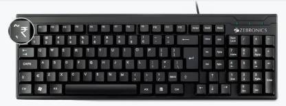 Zebronics zeb k-35 Wired USB Multi-device Keyboard  (Black)