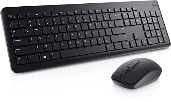 Dell Wireless Keyboard and Mouse - KM3322W,  Anti-Fade & Spill-Resistant Keys, up to 36 Month Battery Life, 3Y Advance Exchange Warranty,Black