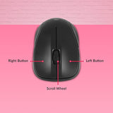 Zebronics Zeb-Companion 107 Wireless Keyboard and Mouse Combo with Nano Receiver (Black)