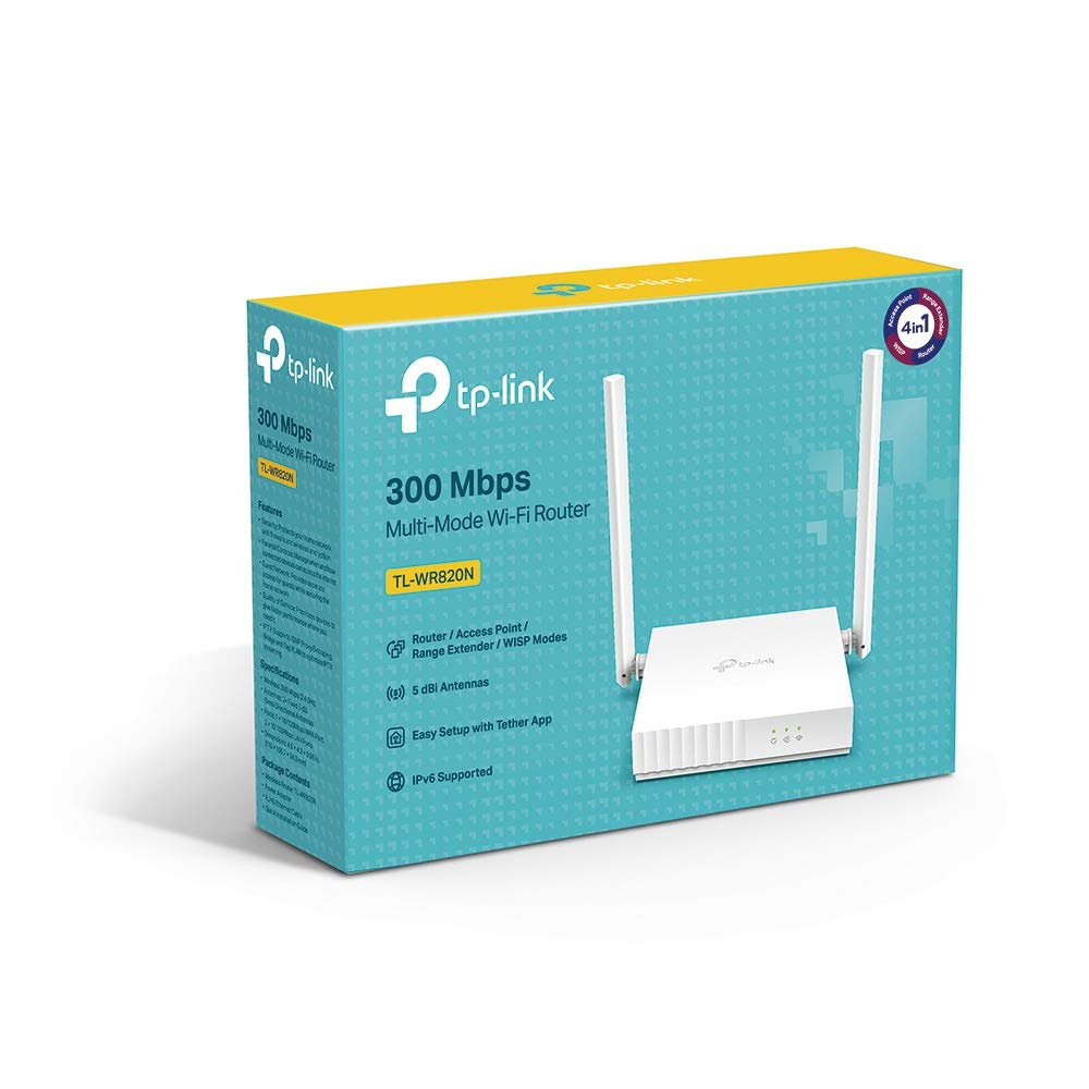 TP-Link TL-WR820N 300 Mbps Speed Wireless WiFi Router, Easy Setup, IPv6 Compatible, Supports Parent Control, Guest Network, Multi-Mode Wi-Fi Router