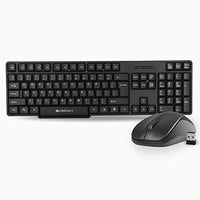 Zebronics Zeb-Companion 107 Wireless Keyboard and Mouse Combo with Nano Receiver (Black)