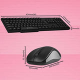 Zebronics Zeb-Companion 107 Wireless Keyboard and Mouse Combo with Nano Receiver (Black)