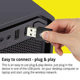 Zebronics ZEB-USB300WF 300Mbps WiFi Adapter Supports Advanced Security WPA/WPA2 encryption Standards & Access Point Mode for Hotspot (Black)