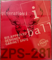 iBall 250W SMPS ATX Computer Power Supply (ZPS-281)