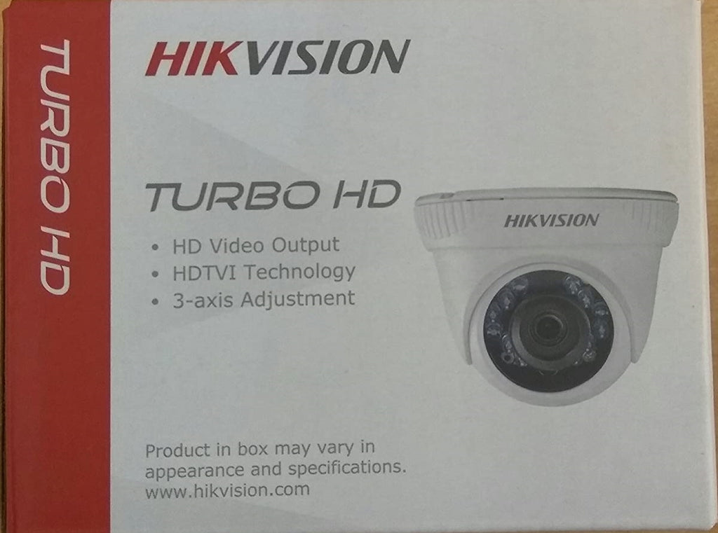 Hikvision 2MP 1080P HD Indoor Night Vision Dome Camera (White)