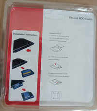 Caddy for SSD and HDD, Optical Bay 2nd Hard Drive Caddy, Caddy 9.5mm for Laptop Tray Compatible