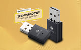 Zebronics ZEB-USB300WF 300Mbps WiFi Adapter Supports Advanced Security WPA/WPA2 encryption Standards & Access Point Mode for Hotspot (Black)