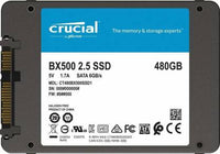 Crucial BX500 480 GB Desktop, Laptop, Servers, Network Attached Storage SSD (BX500 SATA SSD 480 GB)