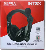 Intex SUPRA MULTIMEDIA HEADPHONES Wired Headset  (Black, On the Ear)
