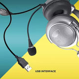 ZEBRONICS ZEB SUPREME USB WITH MIC Wired Headset  (Black, Silver, On the Ear)